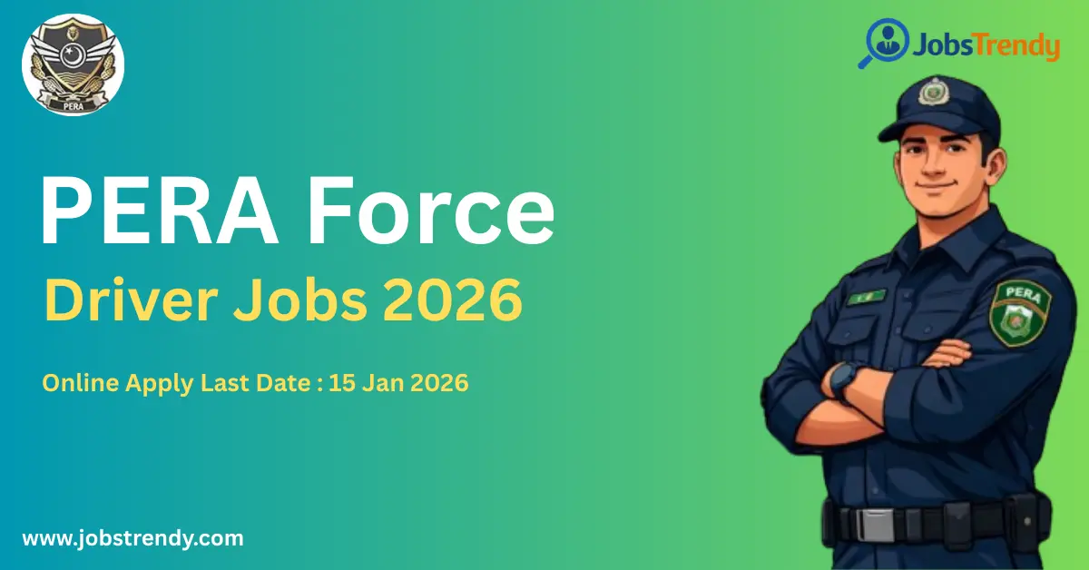 PERA Force Driver Jobs 2026 Online Apply