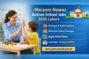 Maryam Nawaz Autism School Jobs 2026