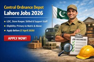 Central Ordnance Depot Lahore Jobs 2026