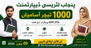 Punjab Literacy Department Jobs 2026