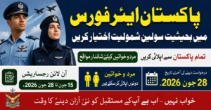 Join Pakistan Air Force as a Civilian 2026