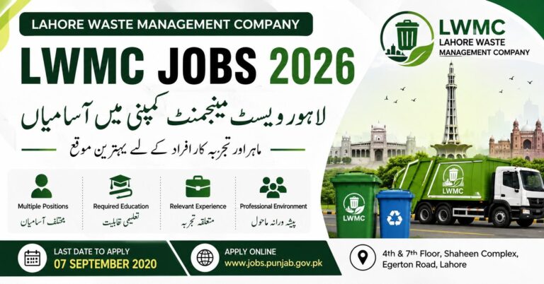 Lahore Waste Management Company Jobs 2026
